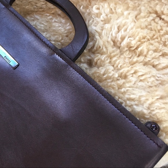 Gucci rare Flat leather Tote - Picture 2 of 8